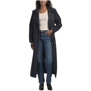 AVEC LES FILLES Denim Trench Coat